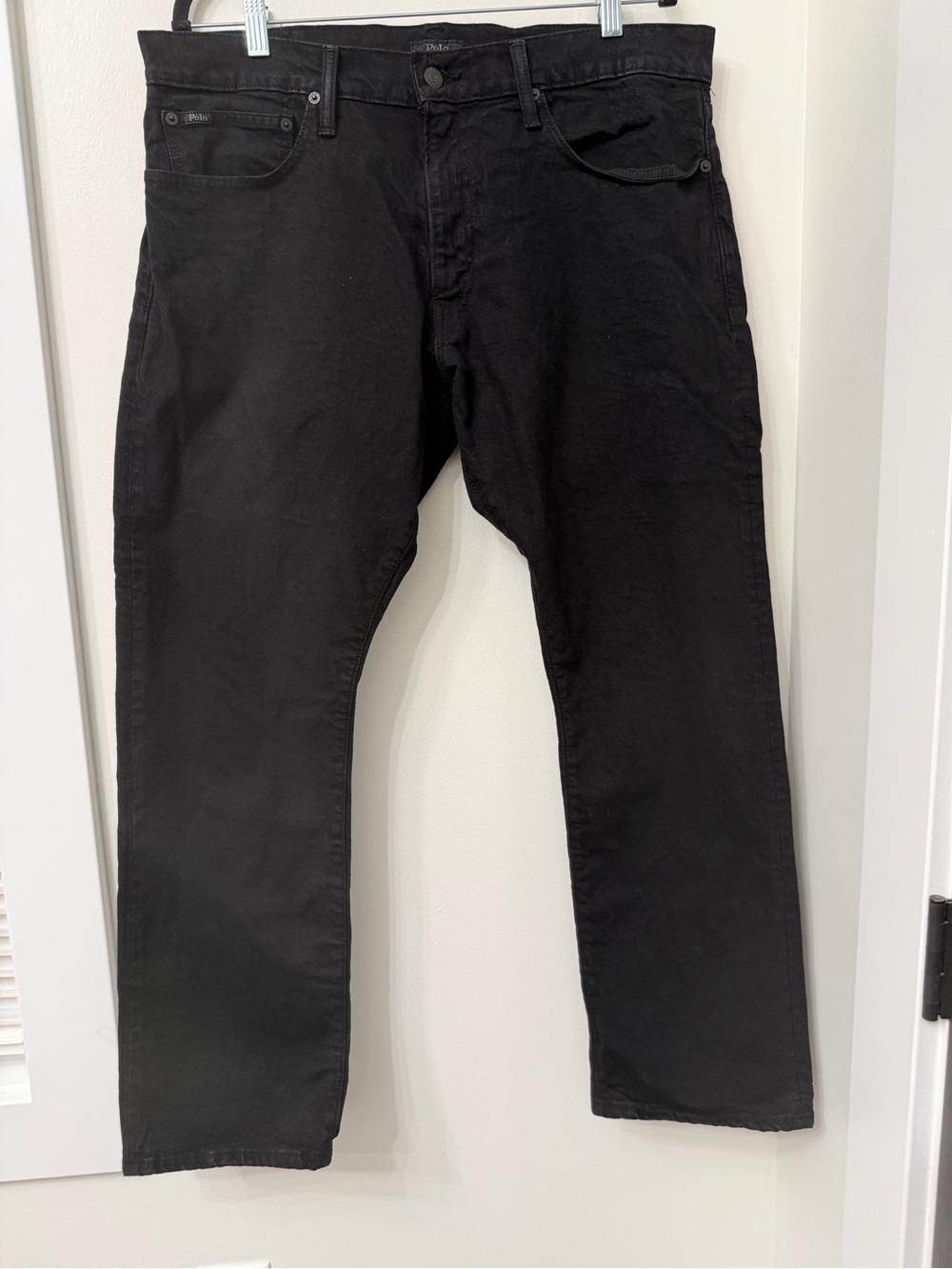 Polo Ralph Lauren The Varick Slim Straight Jeans Black Size 36/30